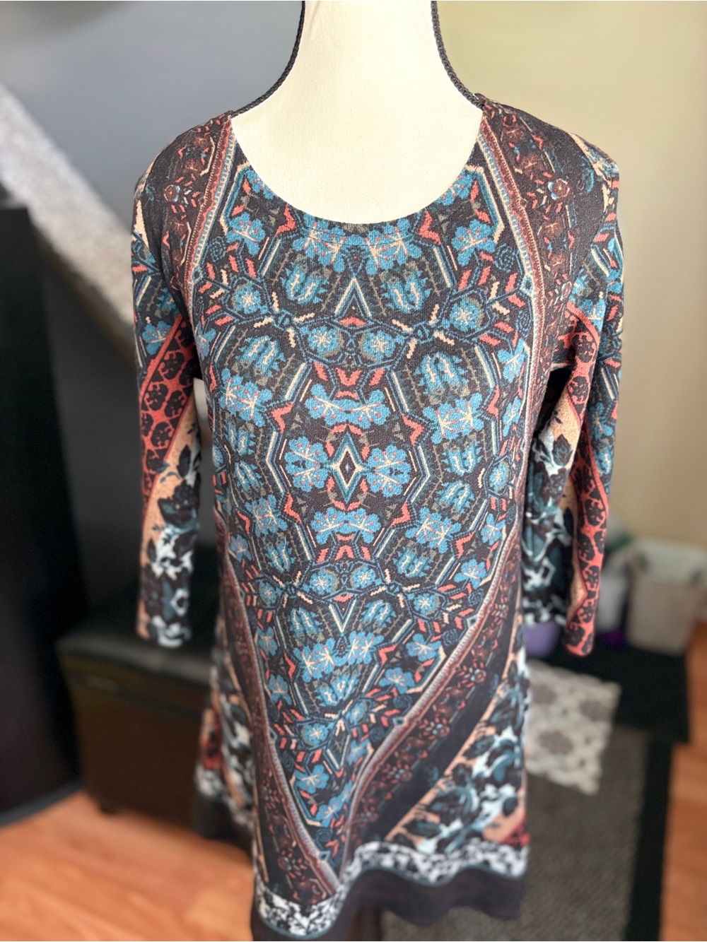Women's Long Sleeve Tunic Dress